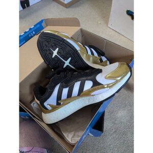 Size 8.5 - adidas Tresc Run Black Metallic Gold